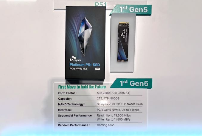 SK hynix Platinum P51 Gen5 SSD با 238L NAND در GTC مشاهده شد